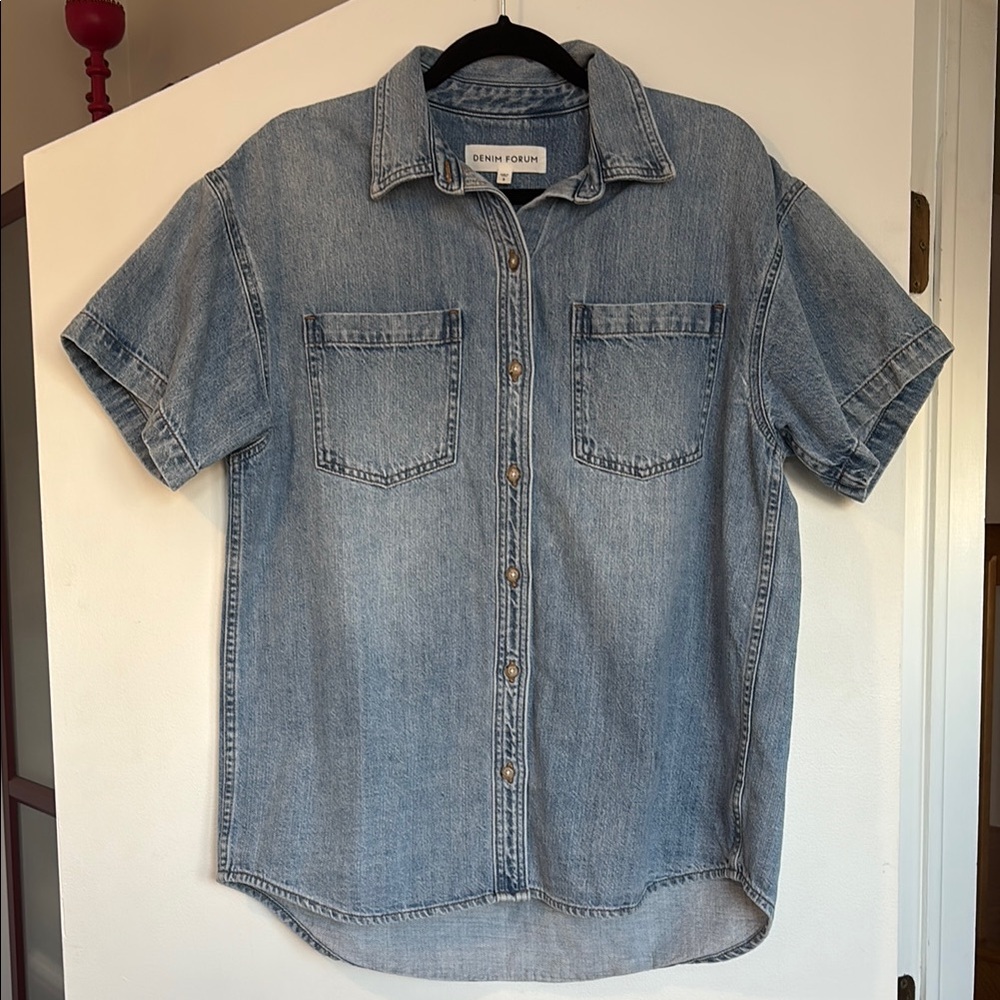 Denim Forum '90s Short Sleeve Denim Shirt